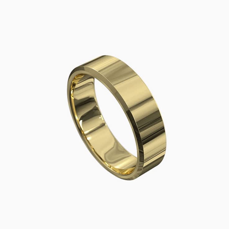 Classic Polished Mens Ring