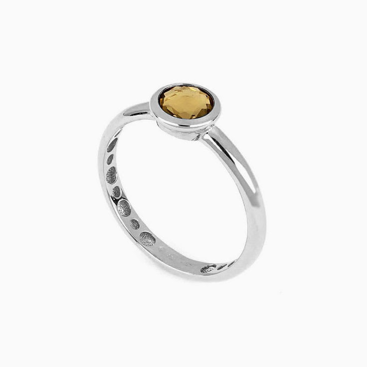 Whiskey Quartz Womens Ring