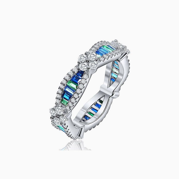 Diamond and Gemstone Ladies Ring