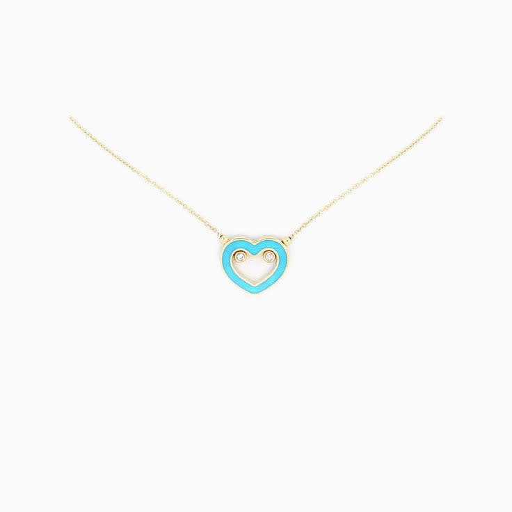 Turquoise and Diamond Necklace
