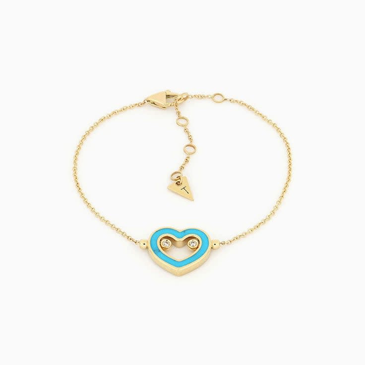 Turquoise and Diamond Bracelet