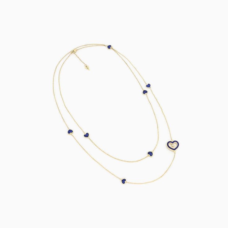 Blue Lapis Lazuli Diamond Necklace