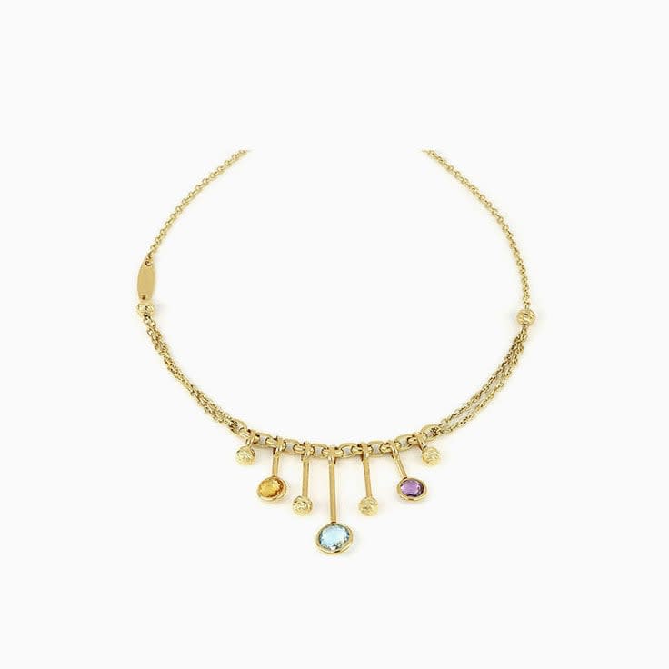 Briolette Gemstone Necklace