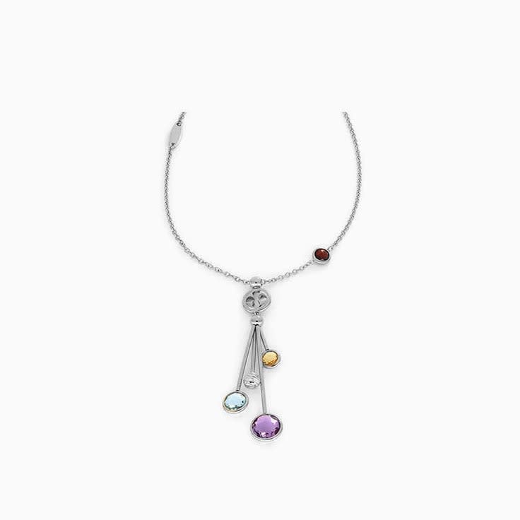Gold Necklace With Gemstone Pendant