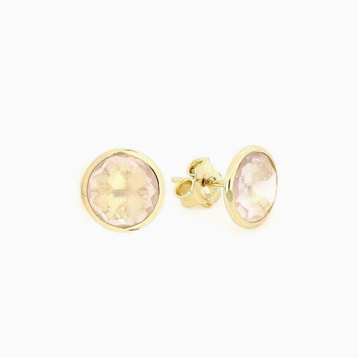 Rose Quartz Studs