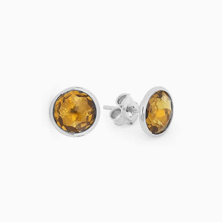 Brown Whiskey Studs