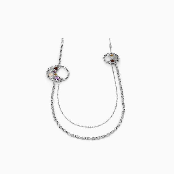 Long Gemstone Necklace