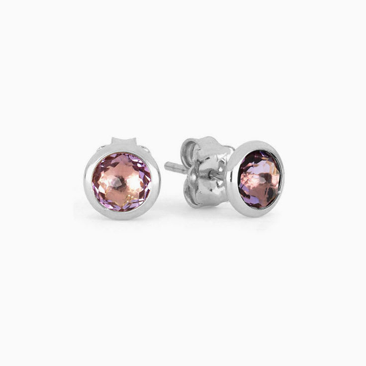 Luna Earrings With Purple Amethyst