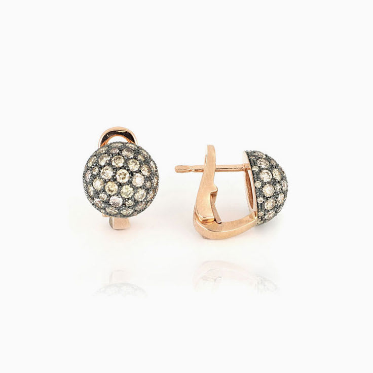 Rose Gold Diamond Studs