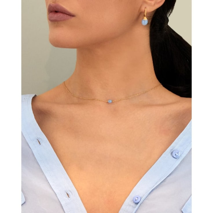 Milky Aquamarine Necklace