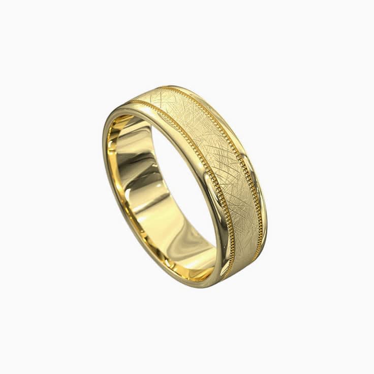 Ice matt wedding band 3068