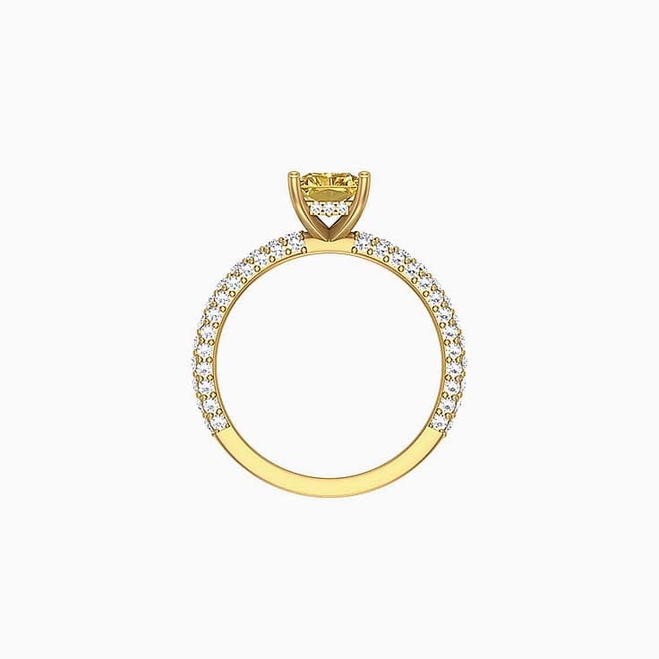 Yellow Diamond Solitaire Engagement Ring