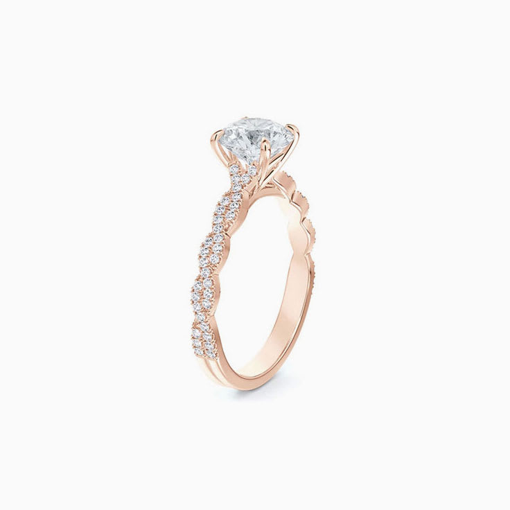 Diamond Infinity Solitaire Engagement Band