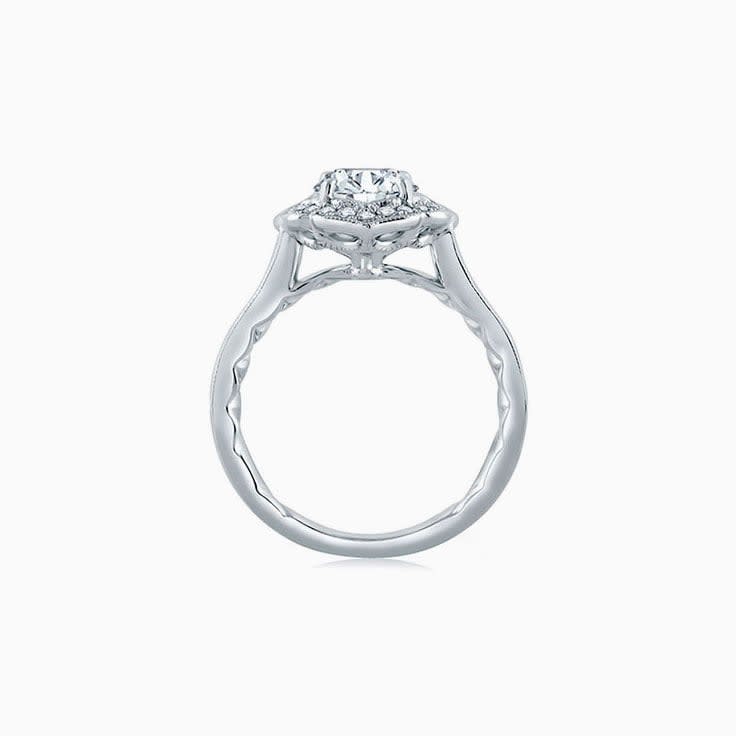 Flower engagement ring