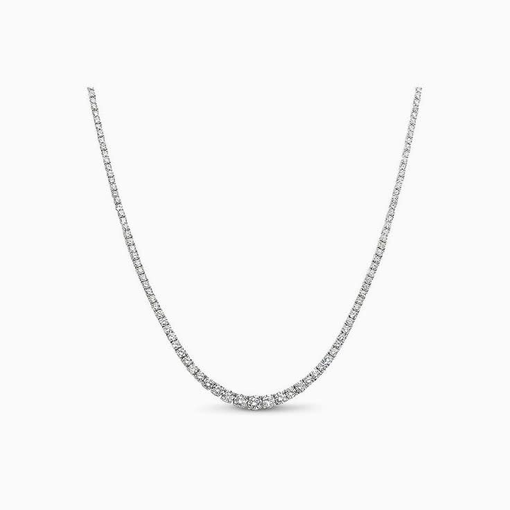 Tapered Tennis Necklace