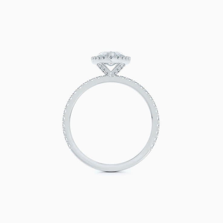 Marquise halo Engagement Ring
