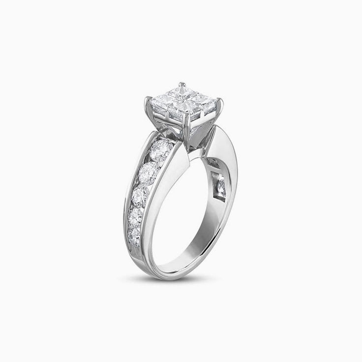 Channel Set Diamond Rings Engagement Temple and Grace AU