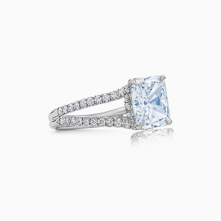 Aquamarine engagement ring