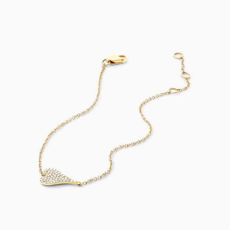 Diamond Heart Chain Bracelet