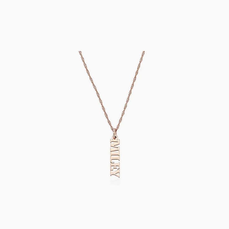 Vertical Name Pendant