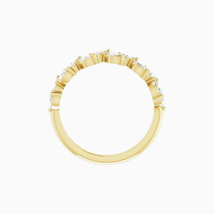 Diamond Leaf Bail Ring