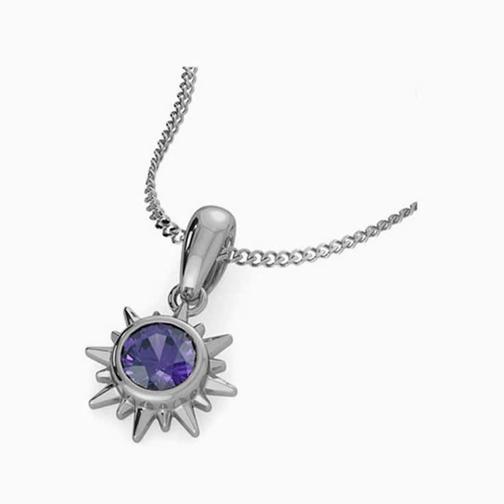 Amethyst Sun Pendant