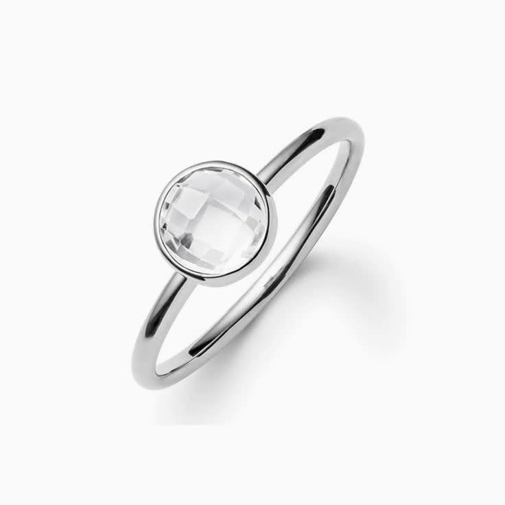 Bezel Set Birthstone Ring