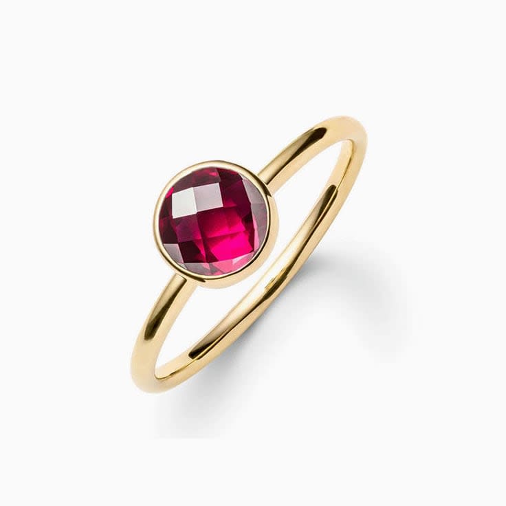 Bezel Set Ruby Ring