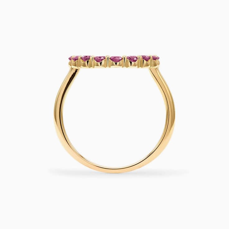 Infinity Pink Tourmaline Ring