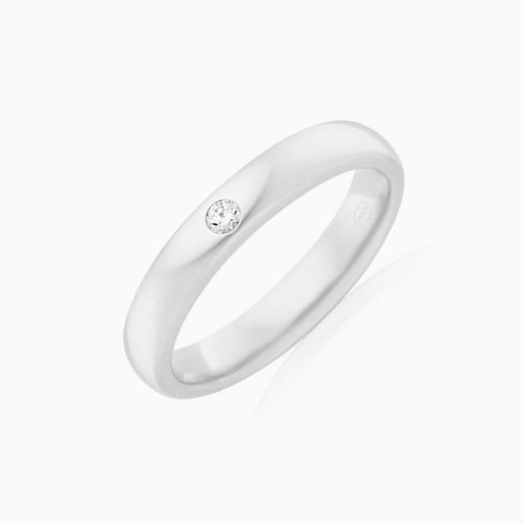 Drop set lab diamond wedding ring