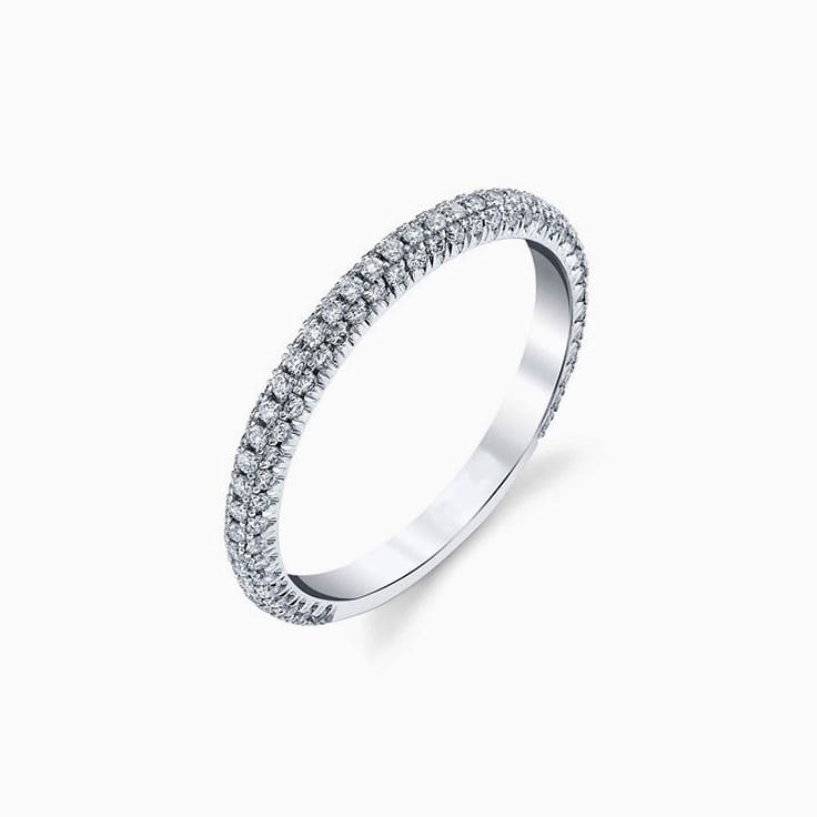 Pave Lab Diamond Wedding Ring