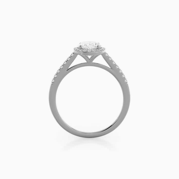 Oval Lab Diamond Engagement Ring