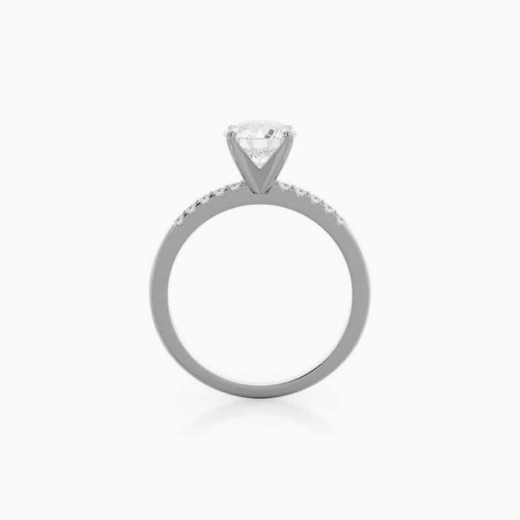 Round Lab Grown Diamond Engagement Ring