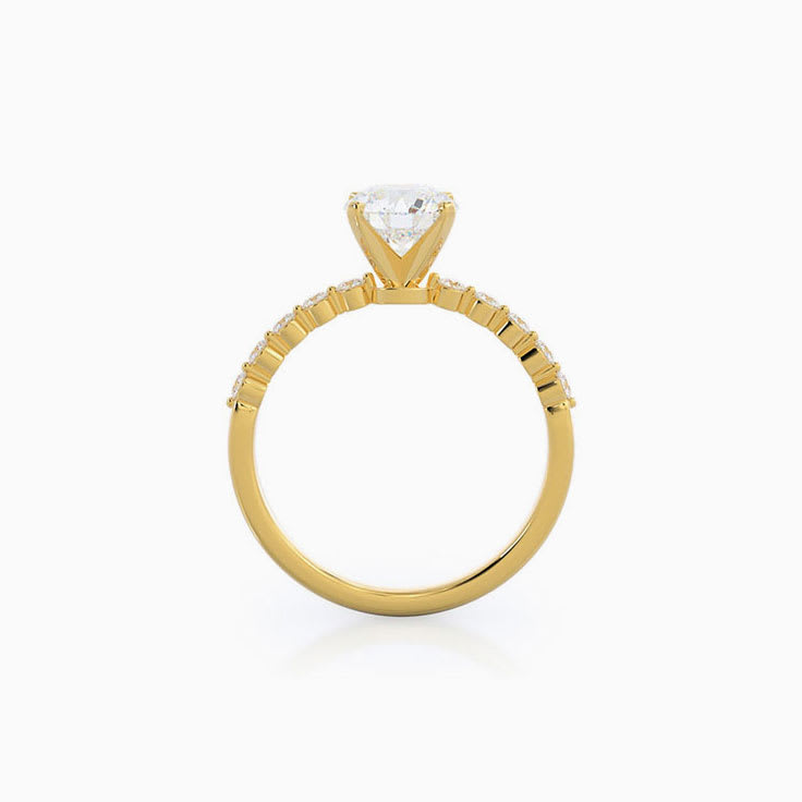 Round Lab Diamonds Engagement Ring