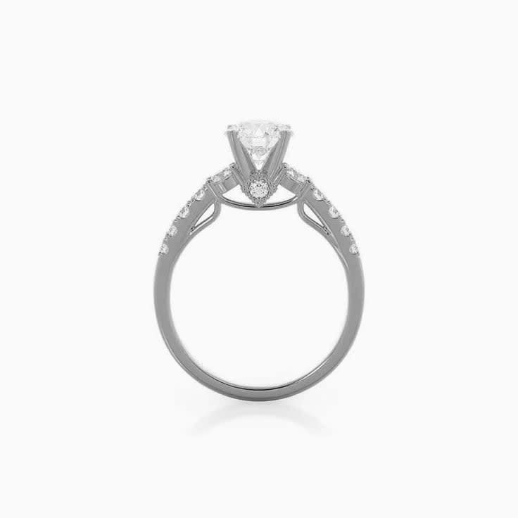 Round Lab Diamond Engagement Ring
