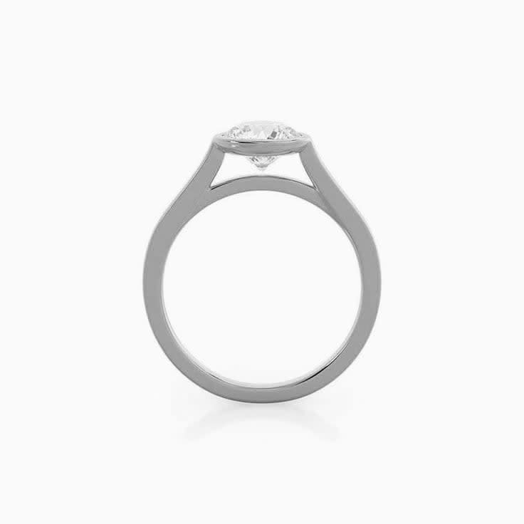 Lab Diamond Solitaire Engagement Ring