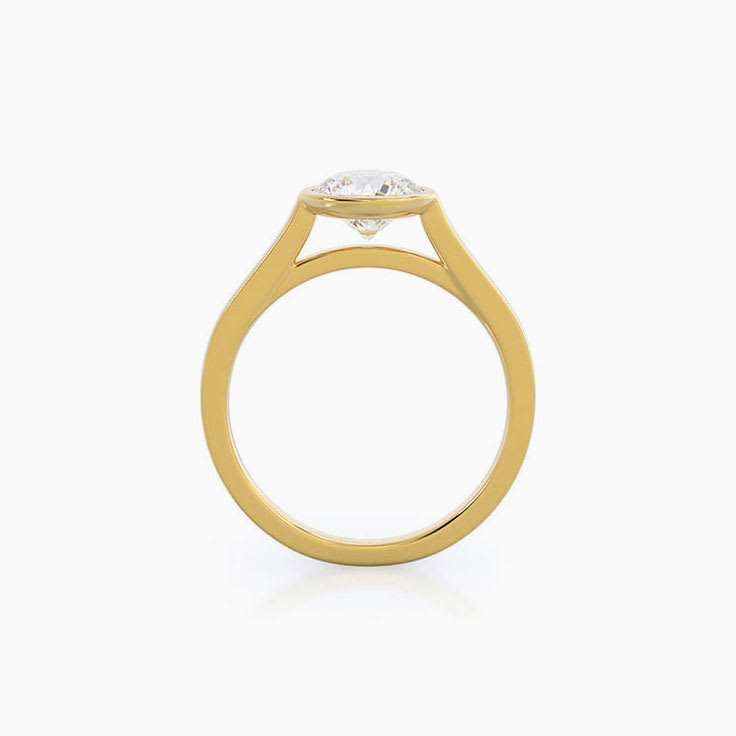 Lab Diamond Solitaire Engagement Ring