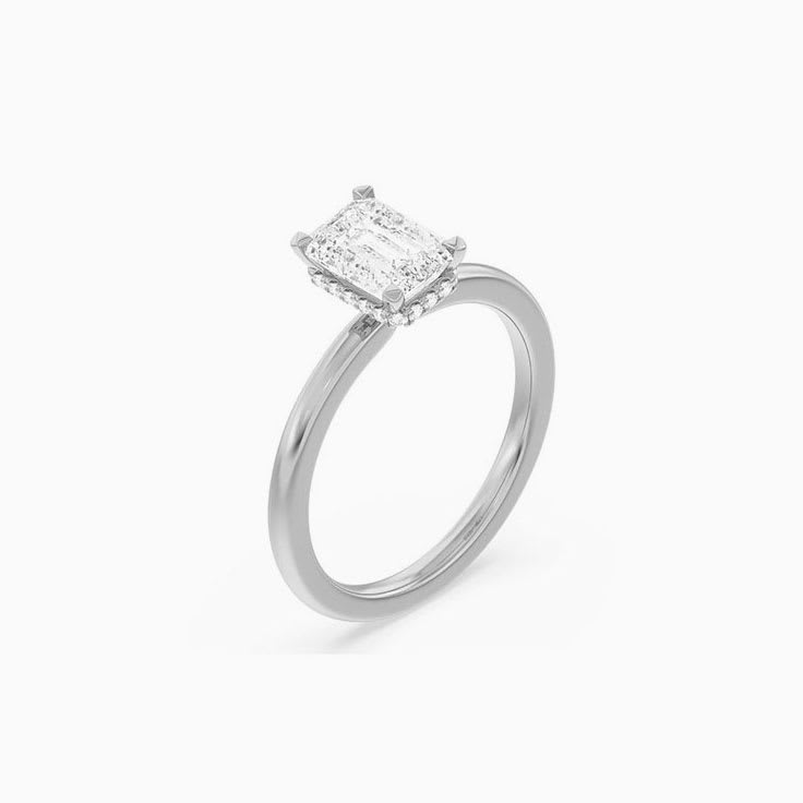 Lab Diamond Radiant Engagement Ring