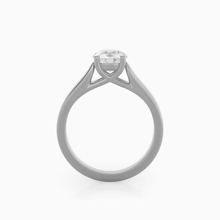 Lab Diamond Single Stone Engagement Ring