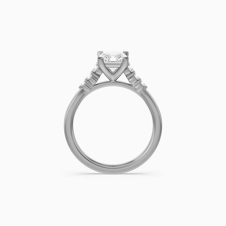 Lab Grown Radiant Diamond Engagement Ring