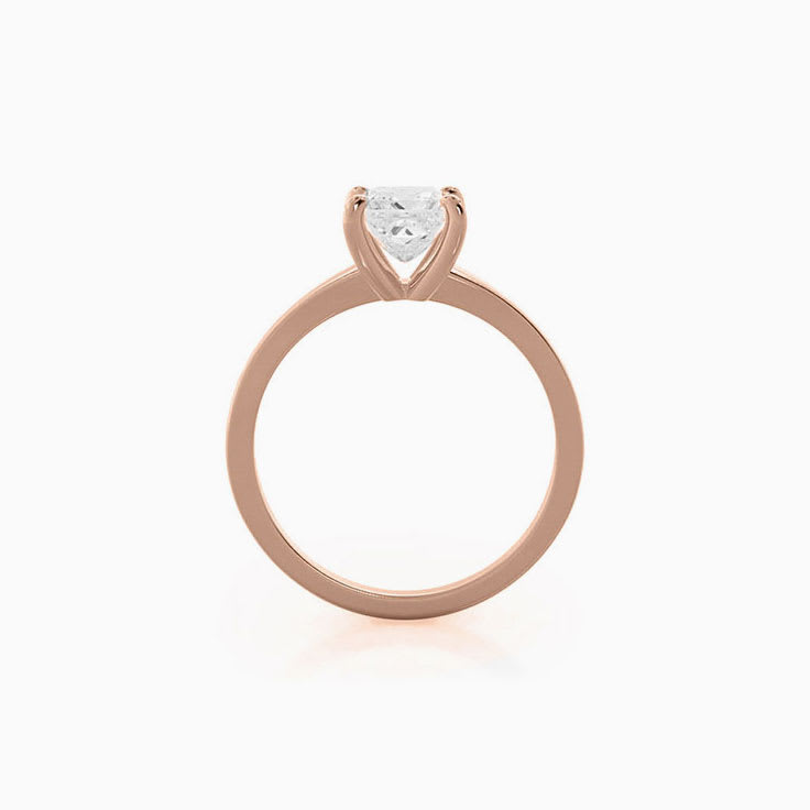 Solitaire Princess Lab Diamond Engagement Ring