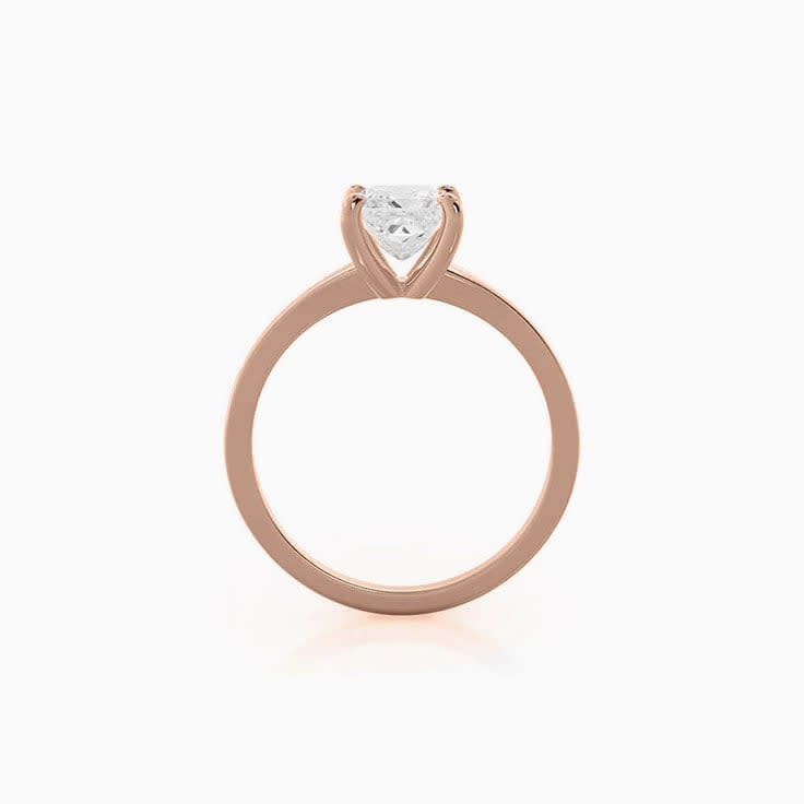 Solitaire Princess Lab Diamond Engagement Ring