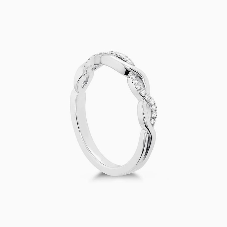 Diamond laced eternity band