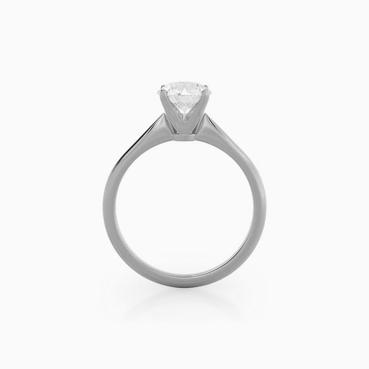 Four Claw Solitaire Lab Diamond Engagement Ring