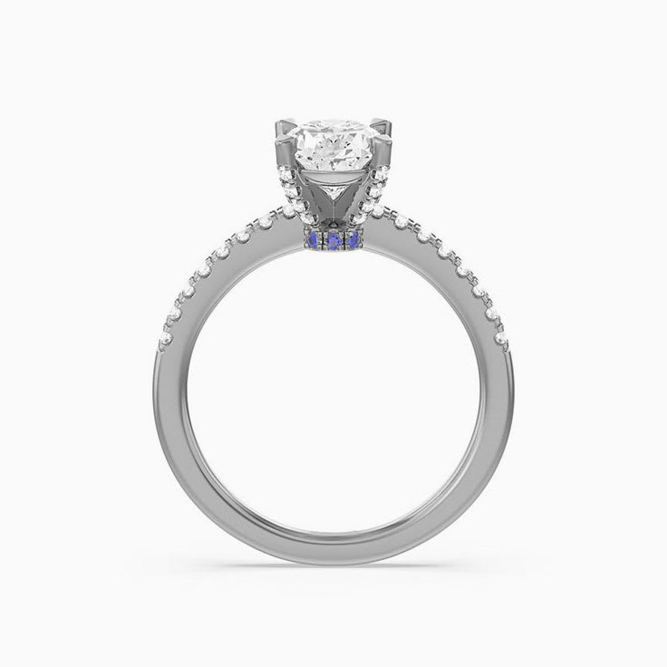 Oval Halo Classic Lab Diamond Engagement Ring