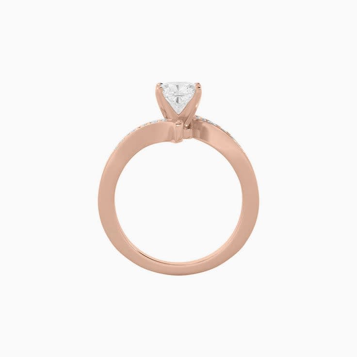 Classic Womens Lab Diamond Engagement Ring