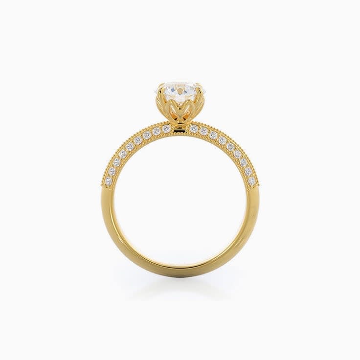 knife edge engagement ring