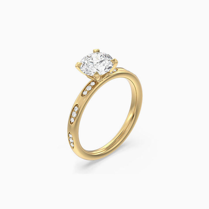 Solitaire Diamond Engagement Ring