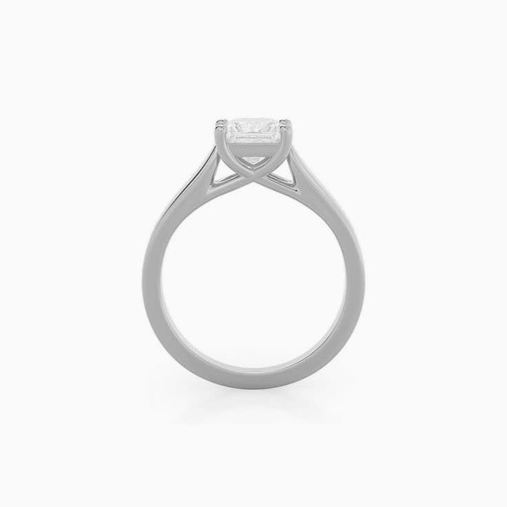 Square diamond engagement ring