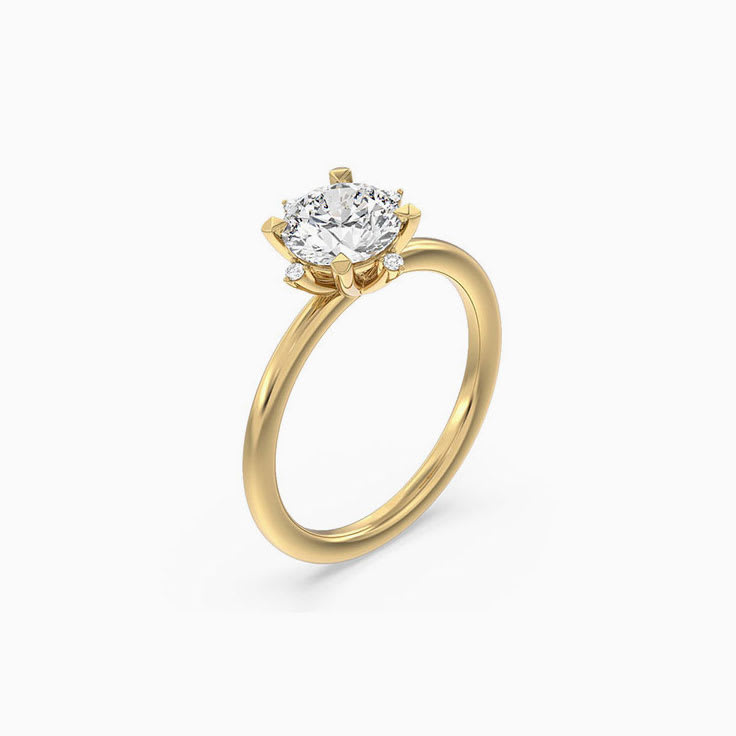 unique solitaire engagement ring